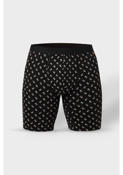 Desenli Uzun Paçalı Likralı Erkek Boxer 1014