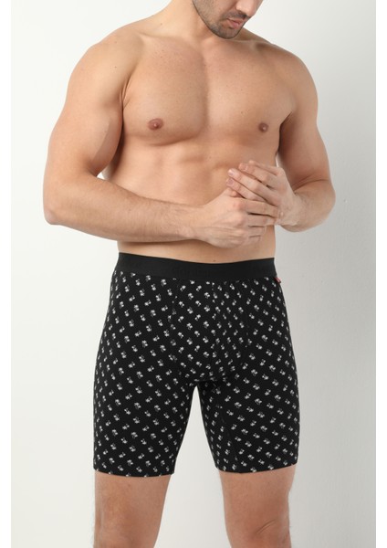 Desenli Uzun Paçalı Likralı Erkek Boxer 1014 fiyatları