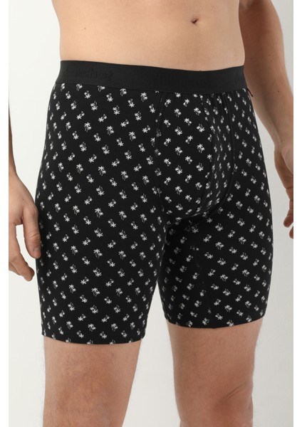 Desenli Uzun Paçalı Likralı Erkek Boxer 1014 modelleri