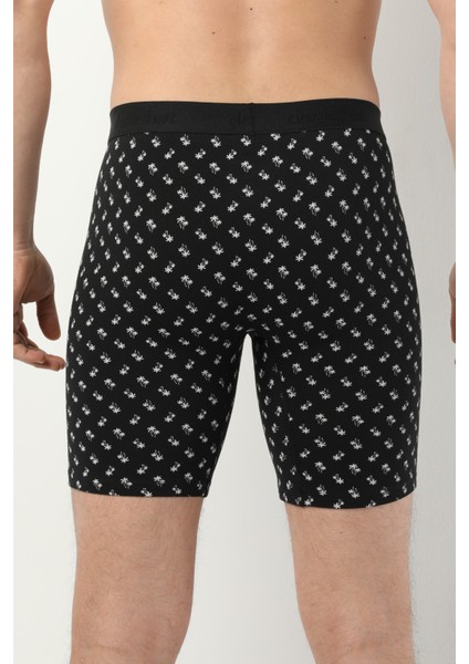 Desenli Uzun Paçalı Likralı Erkek Boxer 1014 indirimleri