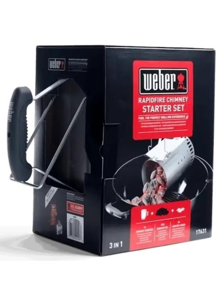 Rapidfire Chimney Starter Set 17631 Kömür Briketleri, Çıra Küpleri ve Baca fiyatları