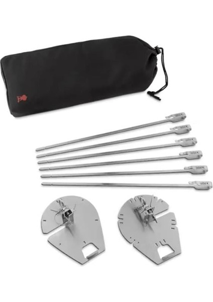 Crafted Rotisserie Skewer Set 7685 – Gourmet Bbq System Paslanmaz Çelik | 6 Adet 40,64 cm Şiş | Bulaşık Makinesinde Yıkanabilir modelleri