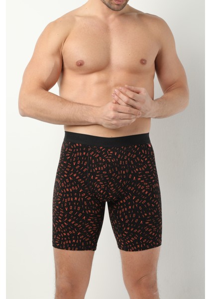 Desenli Uzun Paçalı Likralı Erkek Boxer 1014 fiyatları