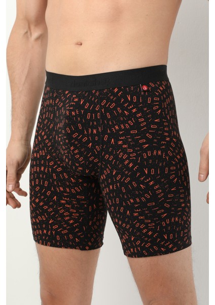 Desenli Uzun Paçalı Likralı Erkek Boxer 1014 modelleri