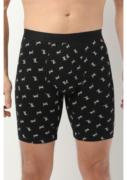 Desenli Uzun Paçalı Likralı Erkek Boxer 1014 fiyatları