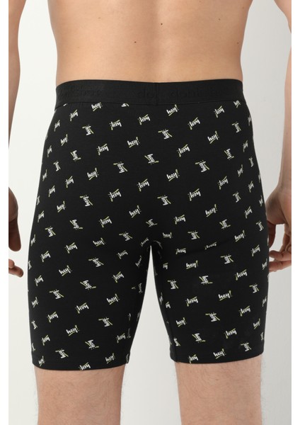 Desenli Uzun Paçalı Likralı Erkek Boxer 1014 indirimleri