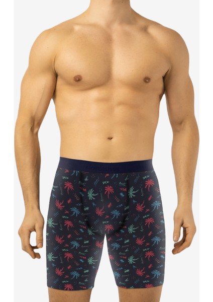 Desenli Uzun Paçalı Likralı Erkek Boxer 1014 fiyatları