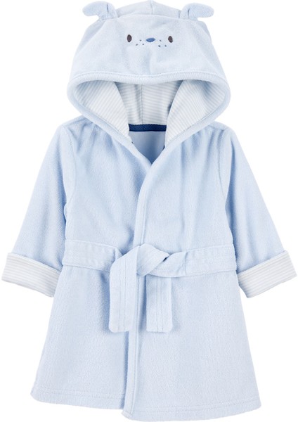Erkek Bebek Mavi Bornoz