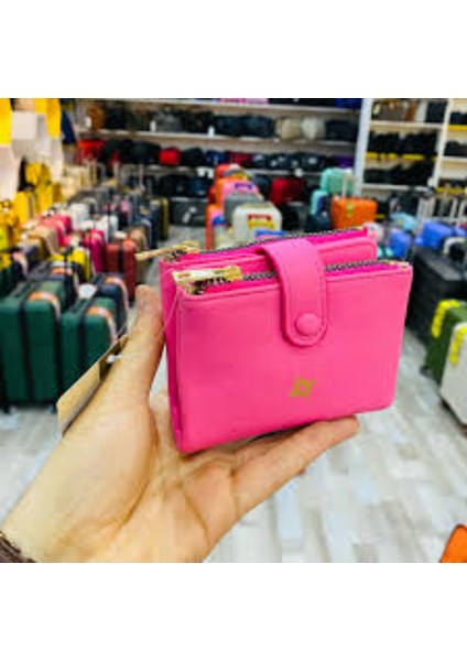 Klipsli Çok Gözlü Kadın Cüzdanı