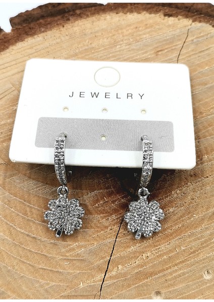 Zirkon Taşlı Lüks Küpe