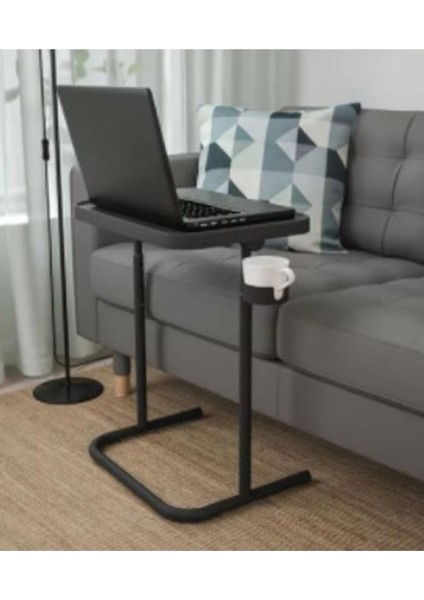 Ayarlanabilir Gri Laptop Masası, Bardaklık Fonksiyonlu ve Şık Tasarım fiyatları