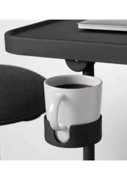 Ayarlanabilir Gri Laptop Masası, Bardaklık Fonksiyonlu ve Şık Tasarım fırsatları