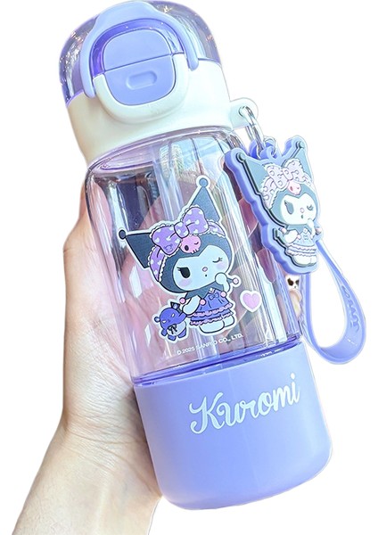 Yeni Sanrio Yüksek Yüzlü Sevimli Kız Pipet Su Bardağı (Yurt Dışından)