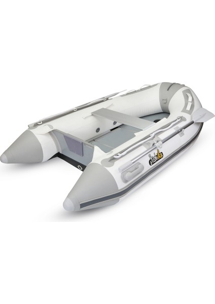 240CM Beyaz Ahşap Taban Omurgalı Şişme Bot