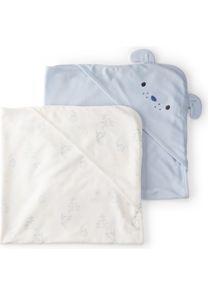 Erkek Bebek Mavi Havlu