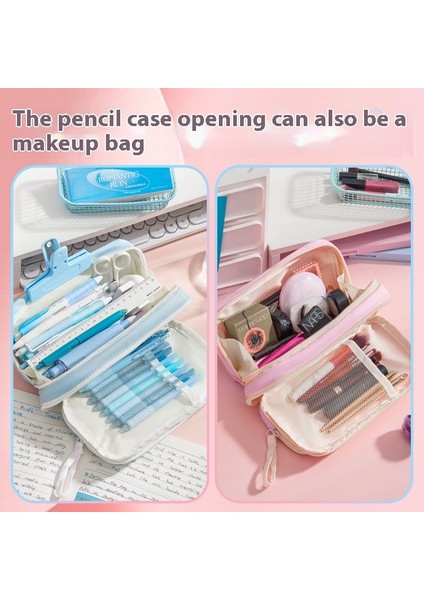 Büyük Kapasiteli Kalem Çantası Kırtasiye Çantası Öğrenci Kalem Kutusu Kozmetik Çantası (Yurt Dışından) fiyatları