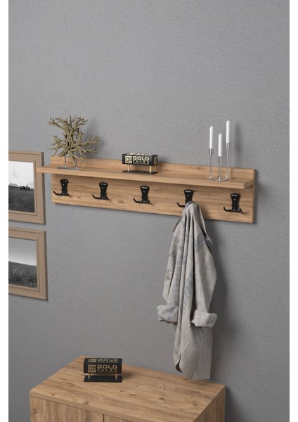 Kahverengi 80 cm Duvar Elbise Askılığı, Şık ve Kullanışlı Tasarım. fiyatları