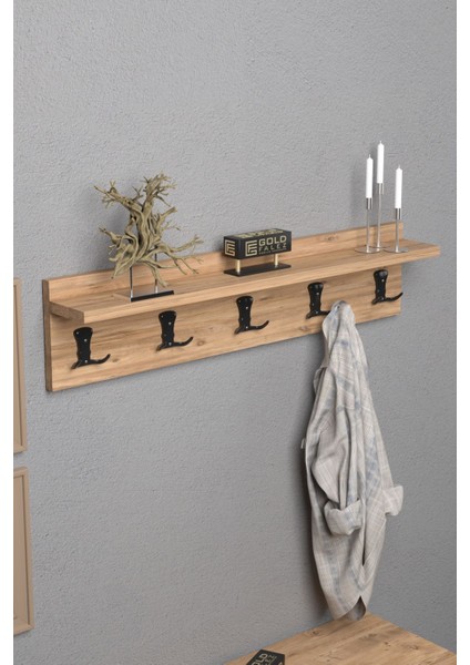 Kahverengi 80 cm Duvar Elbise Askılığı, Şık ve Kullanışlı Tasarım. modelleri