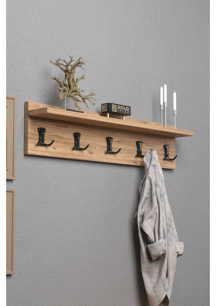 Kahverengi 80 cm Duvar Elbise Askılığı, Şık ve Kullanışlı Tasarım. fırsatları