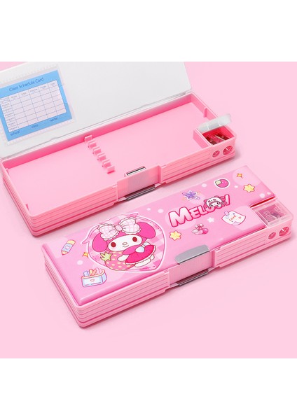 Ilkokul Öğrencileri Için Çift Taraflı Manyetik Kapaklı Kalem Kutusu (Yurt Dışından)