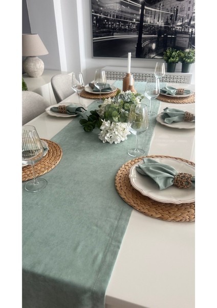 Kadife Dokulu Çağla Yeşil Şerit, Şık ve Rahat Eşya Düzeni Için Mükemmel Seçim fiyatları