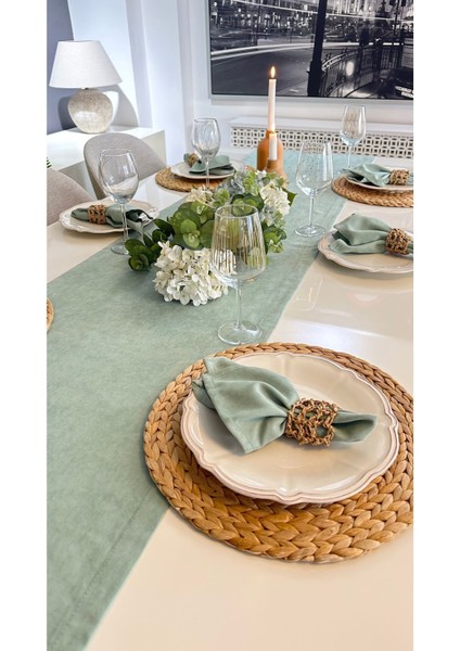 Kadife Dokulu Çağla Yeşil Şerit, Şık ve Rahat Eşya Düzeni Için Mükemmel Seçim fırsatları