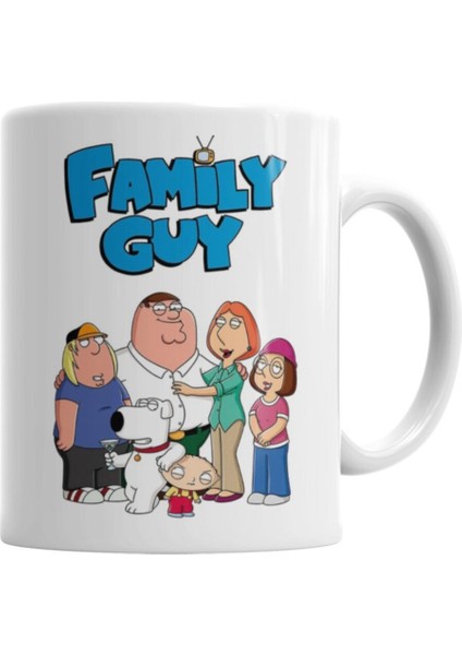 Sevimli Stewie Figürlü Porselen Kupa Bardak, Gri Renkli, Kaliteli ve Şık Tasarım