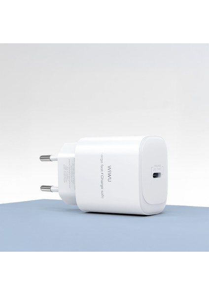 WI-G008 Essen Serisi Gan Tech Pd Type-C To Type-C Pd 30W Kablolu Şarj Seti Beyaz