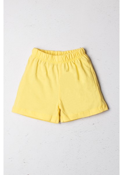Kız Çocuk Şort Esnek Bel Basic Rahat Kalıp