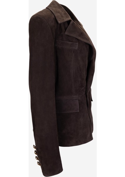 Kadın Hakiki Deri Kahverengi Süet Deri Mont 616 Z-4113 Bn Derı Ceket Y25 Kahve Suet fiyatları