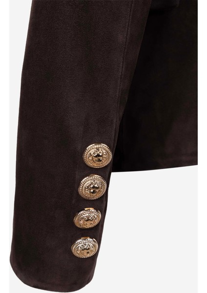 Kadın Hakiki Deri Kahverengi Süet Deri Mont 616 Z-4113 Bn Derı Ceket Y25 Kahve Suet indirimleri