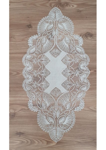 Bej Kordon Yelpaze Desenli Keten Efektli 5'li Salon Takımı modelleri