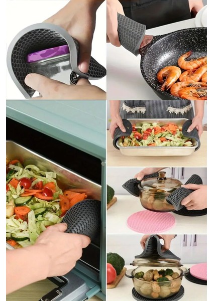 2'li Yuvarlak Silikon Nihale Seti, Kırmızı ve Gri Renkli, Dayanıklı ve Şık Tasarım indirimleri