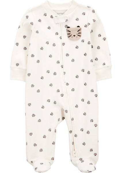 Erkek Bebek Ekru Uyku Tulumu