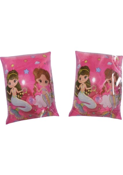Deniz Kızı Desenli 25 cm Renkli Kolluk, Çocuklar Için Güvenli ve Eğlenceli Kullanım