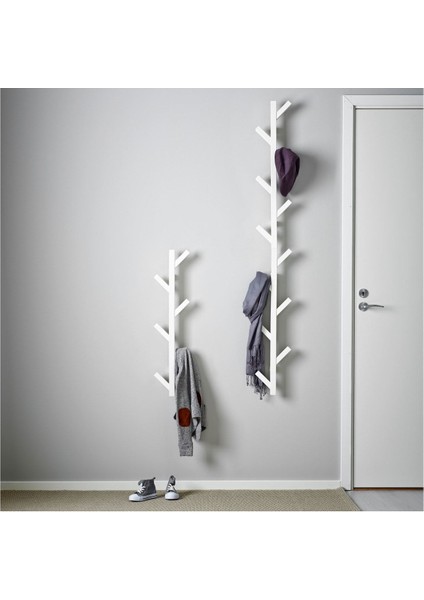 Şık Ahşap Duvar Askısı 78X7X19 Cm, Beyaz, Dayanıklı, Modern ve Kullanışlı Tasarım fiyatları