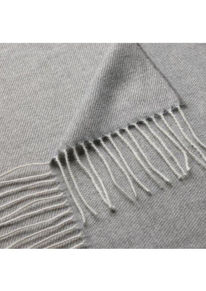 Gri Püsküllü Meridyen Battaniye ve Koltuk Örtüsü 120X160 cm modelleri