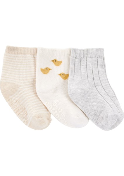 Bebek Desenli 3lü Çorap