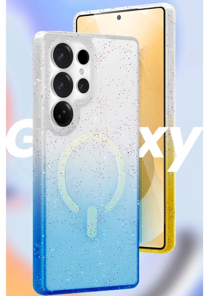 Samsung Galaxy S25 Plus Pummel Shiny Magsafe Kapak - Mavi modelleri