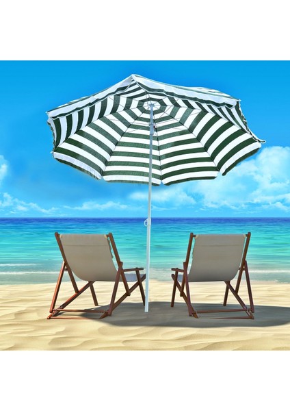 Yeşil 200 cm Bahçe, Plaj, Deniz, Sahil ve Balkon Şemsiyesi indirimleri