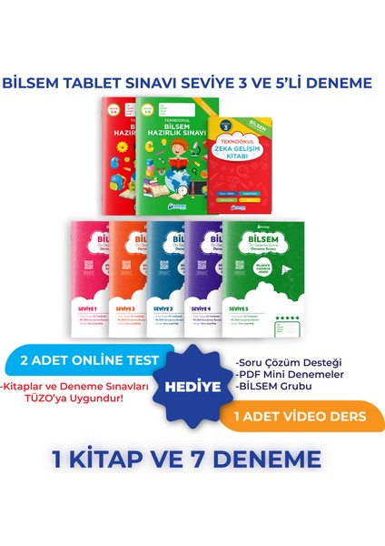 Bilsem Tablet Sınavı Seviye 3 ve 5'li Deneme