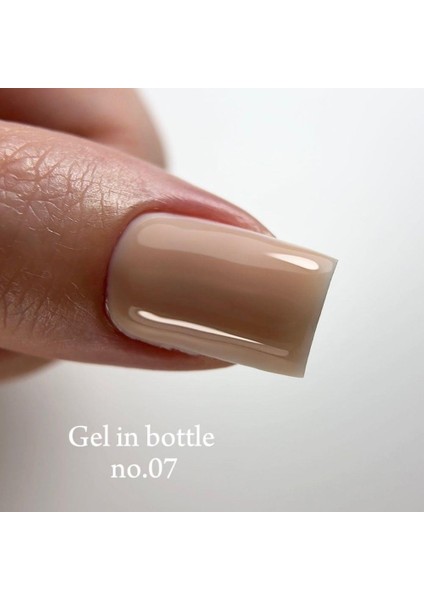 Gel In Bottle No.07, Akıllı Fırçalı Protez Tırnak Jeli, Natural, 18 ml