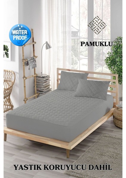 Renkli, Pamuk Kapitoneli, 3 Parçalı Sıvı Geçirmez Alez Seti