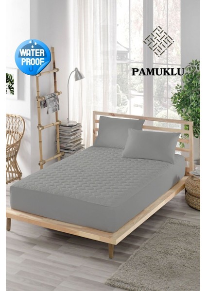 Renkli, Pamuk Kapitoneli, 3 Parçalı Sıvı Geçirmez Alez Seti fiyatları