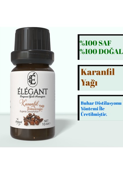 Karanfil Yağı 10ml - %100 Saf Ve Doğal - Aromaterapi, Esansiyel, Bitkisel Uçucu Yağ