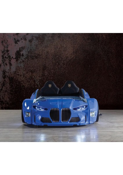 Gtm Full Arabalı Yatak Kumandalı Işık ve Ses Sistemli Çocuk Karyolası Mavi fiyatları