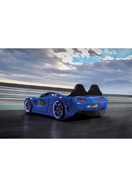 Gtm Full Arabalı Yatak Kumandalı Işık ve Ses Sistemli Çocuk Karyolası Mavi fırsatları