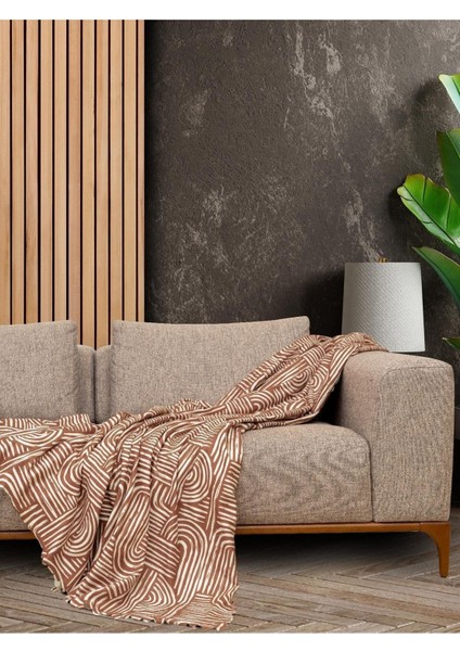 Gökkuşağı Desenli Boho Koltuk ve Kanepe Örtüsü, 130X180, Şık ve Şirin.