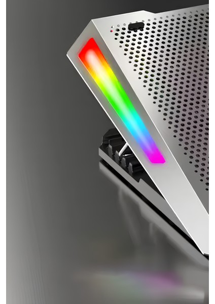 FNC-5265ST Rgb 5 Fanlı Sessiz Soğutucu Metal Izgara Notebook Laptop Standı 17” Uyumlu fiyatları