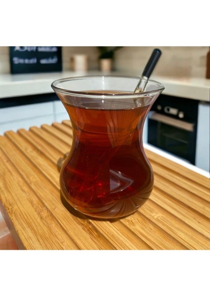 6'lı Siyah Cam Çay Kaşığı Takımı, Şık ve Kullanışlı Set fiyatları